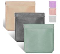 GALPADA 6 pezzi Sacchetti Porta Gioielli in Pelle PU Organizer Piccolo per Viaggio Donna Custodie Multiuso per Auricolari Cavi e Cosmetici Misure e Riutilizzabili e Pratici per Borsa