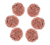 GALPADA 6 pezzi Sfera Pulizia Punta Saldatore in Rame per Rimozione Rapida Residuati Saldatura Detergente Efficiente per Punte Saldanti per Elettronica e Pcb