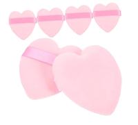GALPADA 6 Pezzi Soffio D'amore Puff Strumenti Per Il Trucco Dischetti Per Il Trucco Per Cipria Pressata Trucco a Sbuffo Piumino Da Cipria Per Donna Soffice Piumino Da Cipria Rosa Spugna