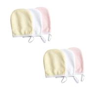 GALPADA 6 pezzi Struccanti in Microfibra Guanti Pulizia Morbidi Riutilizzabili Compatti e Comodi per Rimozione e Detersione Profonda Pori Colore Casuale Colore Casuale