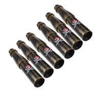 GALPADA 6 pezzi Telescopi Monoculari Pirata Giocattolo per Cannocchiale Pirati Portatile in Plastica Resistente per Feste e Giochi di Ruolo