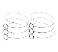 GALPADA 6 Pz Anello Oculare in Acciaio Filo Porta Lente D'ingrandimento Piccolo Porta Occhiali Da Orologiaio Fascia Per Occhialini Occhiali Regolabili Cerchio Di Tenuta Della Lente Silver