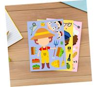 GALPADA 6 Set Sticker Dress Up Puzzle Carriera Interattivo per Apprendimento Educativo e Giochi Puzzle Costumi Diy per Attività Scolastiche e Feste