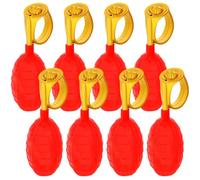 GALPADA 8 Pezzi Anello Spruzzatore Rosso in Plastica per Feste e Festival, Giocattolo Divertente Funzione Spruzzo D'acqua, Facile da Usare per Adulti e Genitori