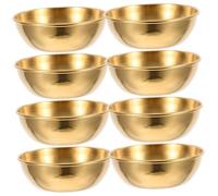 GALPADA 8 Pezzi Ciotole per Salsa in Acciaio Inossidabile Mini Piatti per Salse Tazze per Condimenti Leggere per Ristoranti e Feste