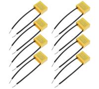 GALPADA 8 Pezzi Condensatore di Sicurezza 0,33uf 275v con Involucro in Plastica Giallo per Verifica della Conformità e Resistenza All'isolamento in Dispositivi Elettrici