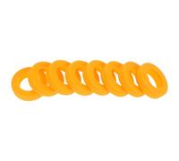 GALPADA 8 Pezzi Copri Ruote per Valigia in Silicone Arancia Protezione Dall'usura e Assorbimento degli Urti per Viaggi di Lavoro e Turismo
