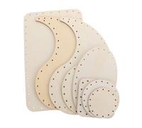 GALPADA 8 Pezzi di Dischetti in Legno Khaki Superficie Liscia e Facile da Decorare, Materiali Plastici per Decorazioni da Parete e Strumenti Educativi