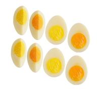 GALPADA 8 Pezzi Modelli Alimentari Uova Finte per Oggetti di Scena Cucina, Supporto Alimentare Leggero e Compatto per Insegnamento e Marketing