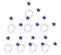 GALPADA 8pezzi Fasce Per Capelli Con Stella Cinque Punte in Paillettes Cerchietti Brillanti Leggeri Per Ragazze Accessori Creativi Per Feste e Cosplay