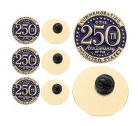 GALPADA 8pezzi Pins Commemorative For The Anniversary Of The United States Lapel Pins For American Birthday Patriotic Collection Statement Jewelry Purse Scarf Hat