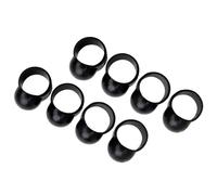 GALPADA Accessori per Batteria 8 Plettri in Silicone Nero Copri Dita Antiscivolo per Tamburo a Lingua Set per Suonatori Principianti e Professionisti