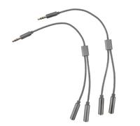 GALPADA Adattatore Audio Jack 3.5mm 2 Pezzi Cavo Sdoppiatore Stereo in Nylon Guscio in Alluminio Anti-graffio per Cuffie e Laptop
