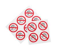 GALPADA Adesivi Avvertimento Sicurezza Non Toccare 10 Pezzi Etichette Autoadesive in Carta per Macchinari Applicazione Versatile per Fabbriche e Laboratori