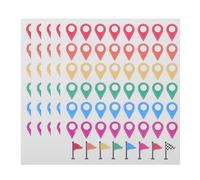 GALPADA Adesivi per Mappe di Viaggio 280 Pezzi Autoadesivi Colorati, Etichette Rimovibili per Segnalazione Destinazioni Escursionistiche e Percorsi, Accessori Multiuso per Mappe di