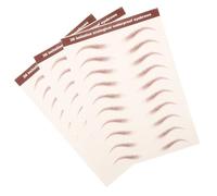 GALPADA Adesivi Per Sopracciglia Marroni 3 Fogli Sopracciglia Staccabili Impermeabili 3d Facile Applicazione Per e Modellatura Per Tutti i Pelle Accessori Per
