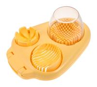GALPADA Affettatrice Multifunzionale per Uova Sode 3-in-1 in Acciaio Inossidabile e Abs con Design Integrato e Uso Rapido una Mano per Cucina e Sandwich