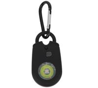 GALPADA Allarme Personale di Emergenza Compatto con Suono Continuo e Luce Led, Materiale Abs Nero per Campeggio e Escursionismo