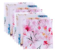 GALPADA Alta Assorbenza in Microfibra Set 10 Lavabili, 14,5x14,5 Cm Stili multipli per Pulizia Occhiali e Display Fotocamere Adatti per Tasche e Custodie Stili multipli