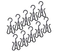 GALPADA Appendino per Pantofole in Plastica 10 Pezzi Doppio Gancio, Organizer Sospeso per Asciugare Scarpe e Stivali, Portascarpe Salvaspazio per Balconi e Armadi