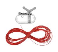 GALPADA Argano in Alluminio per Copertura Piscina Interrata, Tenditore a Cricchetto con Cavo D'acciaio 30 M, Strumento di Fissaggio per Coperture di Sicurezza Invernali per Giardino