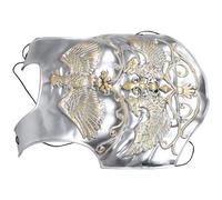 GALPADA Armatura da Cavaliere e Facile da Mantenere in Plastica Argento Vintage Design Realistico per Maschere e Esposizioni da Collezione