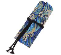 GALPADA Astuccio Portapenne Roll Up Stile Giapponese Capacità Organizer Portacolori Compatto e Portatile per Scuola e