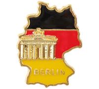 GALPADA Bandiera della Germania e Colore Assortito in Lega, Accessorio Patriottico Design Resistente per Diverse Occasioni la Vita Quotidiana