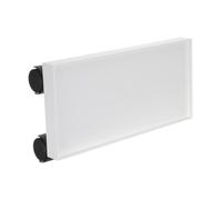 GALPADA Base Mobile per Contenitore da Cassetto Bianco in ABS e Pp con Ruote Scorrevoli e Movimento Flessibile, per Uso Interno ed Esterno