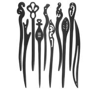 GALPADA Bastoncini per capelli in legno confezione da 10 pezzi per donne stile vintage per performance e acconciature semplici Stili multipli