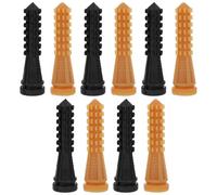 GALPADA Bastoni per Spennare Pollame in Gomma e Tendini Bovini, Set da 10 Pezzi per Macchina Spiumatrice, Accessori per Macello di Polli, Oche e Anatre, Facili e Portatili