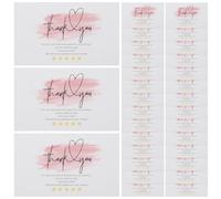 GALPADA Biglietti Design di Ringraziamento in 60 e Facile da Trasportare per Piccole Imprese per Negozi Online e Panetterie