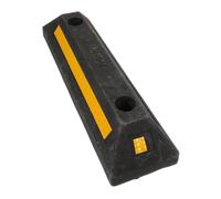 GALPADA Blocco per Ruote Gomma Cuneo Antiscivolo per Garage Limitatore Visibile e Resistente Facile Installazione per Auto e Veicoli Pesanti