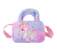 GALPADA Borsa a Tracolla a Forma di Unicorno per Ragazze, Realizzata in Peluche Morbido, Tracolla Casuale, Adatta a Viaggi Colore Casuale