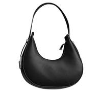 GALPADA Borsa a Tracolla da Donna Nera Sottobraccio, Borsa Casual a Mezzaluna Capienza Media, Leggera e Versatile per Shopping, Picnic e Uso Quotidiano