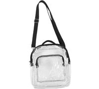 GALPADA Borsa a Tracolla Trasparente in Pvc, Regolabile | Telefoni e Documenti, Ingresso in Stadio e Concerti, Design Trasparente, Pratica per Donne e Tifose