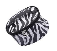 GALPADA Borsa da Toilette Leopardata in Pu Manico, Organizer Compatto e Resistente per Cosmetici, per Viaggi e Brevi Soggiorni