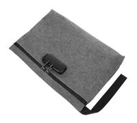 GALPADA Borsa Porta Contanti Con Serratura Combinazione Organizer Documenti E Valori Con Ampio Spazio Contenitore Sicuro Da Viaggio Per Affari E Attività Outdoor Grigio Scuro