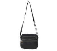 GALPADA Borsa Tracolla Donna in Nylon Nero Cinturino Regolabile, Pratica e Resistente, per Viaggi e Uso Quotidiano, come Regalo per Moglie o Fidanzata