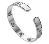 GALPADA Braccialetto Tema Mahjong Polsino Aperto Braccialetto Simbolo Culturale e Piastrelle Gioielli Vintage Da Gioco Tradizionale