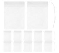 GALPADA Bustine Filtro Tè Non Tessuto 100 Pezzi Coulisse, Usa e Getta, Facili da Aprire e Chiudere, per Tè Sfuso e Tisane, Perfette per Occasioni Speciali