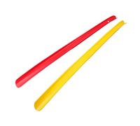 GALPADA Calzascarpe in Plastica Manico lungo 59 Cm, Set 2 Pezzi, Estrattore per Scarpe Ispessito Foro Pratico, Accessorio per Anziani e Uso Quotidiano Colore Casuale