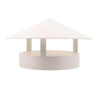 GALPADA Cappello Antipioggia in Pvc Resistente 110-160 Mm per Camini e Sfiati Tetto, Copertura Conica Antiventosa per Protezione da Pioggia e Vento, Accessorio Copertura per Stufa