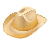 GALPADA Cappello da Cowboy Unisex in Eva Regolabile Color Oro per Feste e Cosplay, Accessorio per Costumi da Uomo e Donna, Decorazione per Discoteca e Party