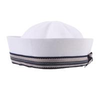 GALPADA Cappello da Marinaio Donna Leggero con Fiocco Elegante Berretto Capitano per Costume Cosplay Festa Tema Nautico
