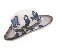 GALPADA Cappello Halloween Cowboy in Poliestere Leggero Decorazione e Accessorio Cosplay Adatta per Festa e Performance Stile Classico Western Uomo Donna