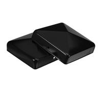 GALPADA Cappucci per Pali da Terrazza in Ferro 35 Pollici Piramidali 2 Pezzi Coperture Terminali Resistenti alle Intemperie per Ringhiere da Giardino e Cancelli Accessori Decorativi