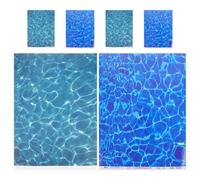 GALPADA Carta Effetto Acqua Realistica per Diorami e Modellini Micro Paesaggi Fluviali, 6 Pezzi in Plastico per Progetti DIY e Paesaggi con