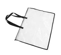 GALPADA Cartella Portfolio d'Arte Trasparente Manico e Cerniera, Borsa Porta Poster per Disegni e Bacheche, Adatta per Studenti e Uso Professionale in Esposizioni Artistiche