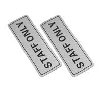GALPADA Cartelli per Porte 2 Pezzi Riservati al Personale, Targhe Autoadesive in Alluminio 150X50Mm per Uffici, Segnaletica per Ingressi e Ambienti di Lavoro